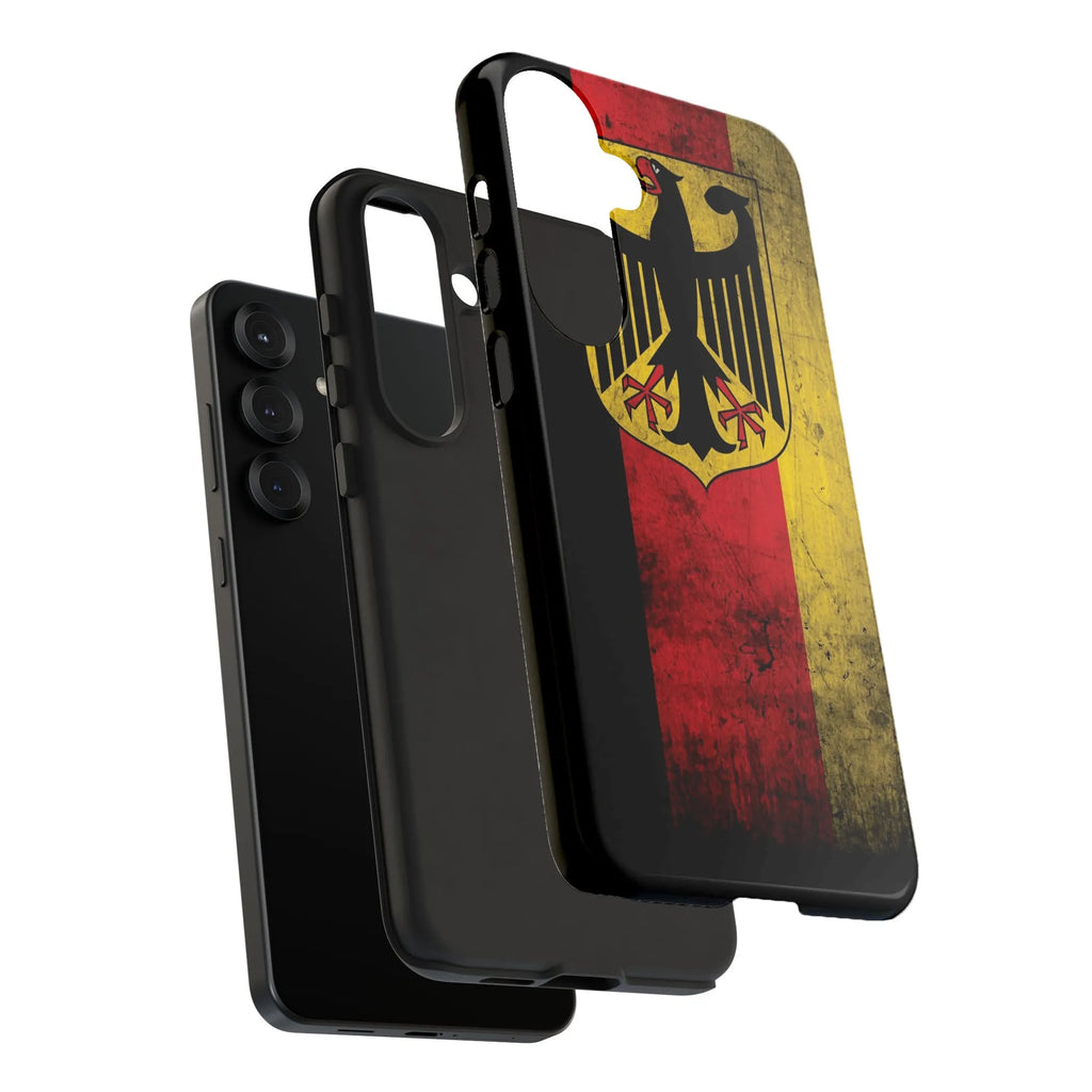 German Flag iPhone Case | Vintage Distressed German Eagle | Premium Dual Layer Protective Cover | Patriotic German Gift