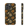 Vintage Floral iPhone Case | Sunflower & Daisy Botanical Print | Dual-Layer Shockproof Cover | Premium Aesthetic Gift for Her