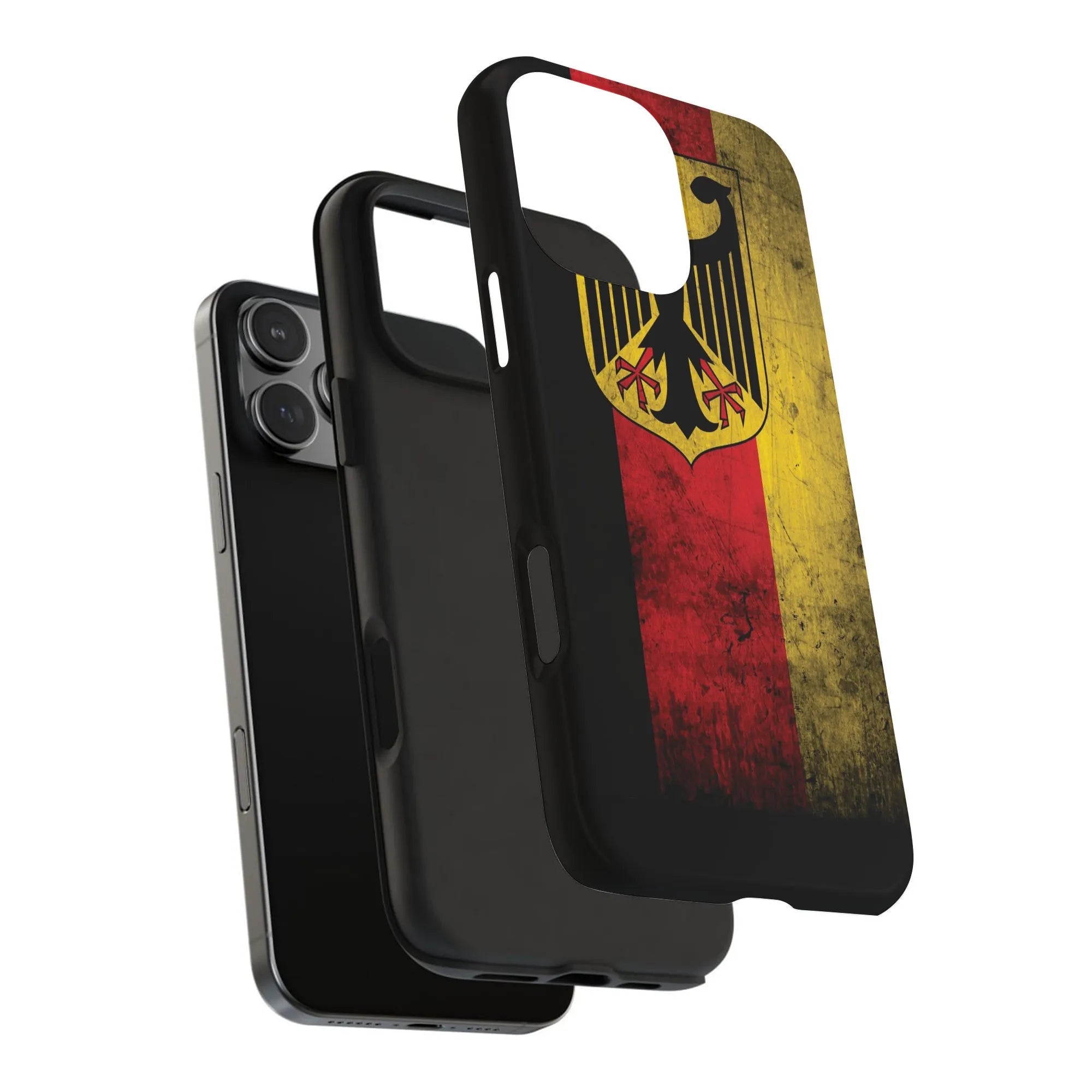 German Flag iPhone Case | Vintage Distressed German Eagle | Premium Dual Layer Protective Cover | Patriotic German Gift